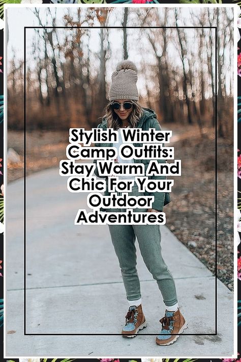 Discover the ultimate guide to stylish winter camp outfits that keep you warm and chic during your outdoor adventures. From cozy layers to trendy accessories, find inspiration for every winter excursion. Whether you're hiking through snowy trails or enjoying a cozy campfire, these outfits combine functionality with fashion. Elevate your winter camping experience and make a statement with your style while staying comfortable in the cold. Walking Outfit Outdoor Winter, Winter Outfits Outdoor, Hiking Outfit Winter Mountain, Warm Hiking Outfit, Walking Outfit Outdoor, Winter Camping Outfits, Camp Outfits, Cozy Campfire, Camping In The Woods