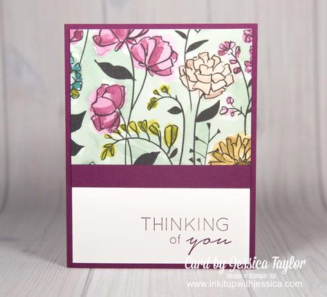 Simple Thinking Of You Cards, Easy Thinking Of You Cards, Stampin Up Thinking Of You Cards Simple, Stampin Up Thinking Of You, Thinking Of You Homemade Cards, Thinking Of You Handmade Cards, Stampin Up Thinking Of You Cards, Thinking Of You Card Ideas, Diy Thinking Of You Cards