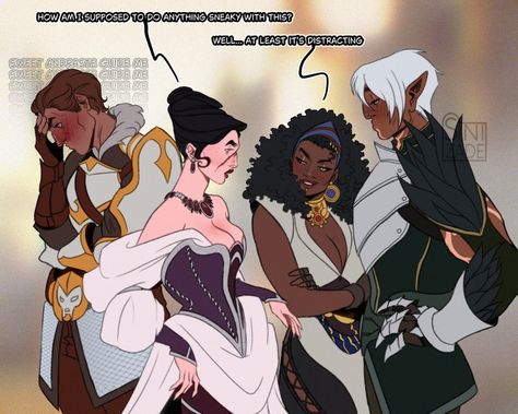 I'm back with Dragon Age 2 baby    I like to think it was Tallis who chose Nadia's clothes for the mission at Chateau Haine Dragon Age Art, Dragon Age Qunari, Dragon Age Funny, Best Rpg, Dragon Age Games, Dragon Age 2, Bee And Puppycat, Dragon Age Inquisition, Assassin’s Creed