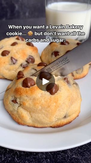 184K views · 8.8K reactions | KETO “LEVAIN BAKERY” COOKIES 🍪 so thick, gooey & chewy + full of melty chocolate chips 😍 One of my most popular recipes EVER - this one is from page 54 of The Keto Dessert eBook 2.0, a complete guide to keto baking with all my best recipes.

Let me know if you’re interested and I’ll send you an exclusive 20% off code! Or just go to baketobefit.com to get instant access 😊

Recipe makes 3 HUGE cookies, or 6 large cookies. Per large cookie: 160 calories 14g F / 2g C (net) / 3g P / 5g fiber / <1g sugar

#ketorecipes #ketodesserts #ketobaking #lowcarbrecipes #chocolatechipcookies #levainbakery | Sarah Kadison | Healthy + Keto Recipes | Taylor Swift · Fortnight (BLOND:ISH Remix) Keto Levain Cookies, Levain Bakery Cookies, Huge Cookies, Sugar Free Cookie Recipes, Healthy Keto Recipes, Large Cookies, Bakery Cookies, Keto Baking, Levain Bakery