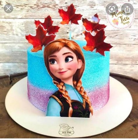 Anna Frozen Cake, Frozen Themed Birthday Cake, Bolo Frozen, Frozen Cake, Anna Frozen, Frozen Party, Frozen 2, 3rd Birthday Parties, Themed Cakes