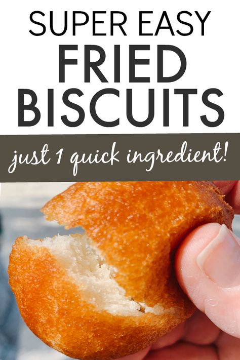 Fry Biscuits, Biscuit Dough Recipes, Recipe For Sausage, Crescent Rolls Recipe, Fried Biscuits, Fried Bread Recipe, Sweet Fries, Frozen Biscuits, Sugar Biscuits