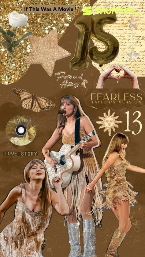 Fearless Taylor swift (Taylor’s version) wallpaper shuffle aesthetic Taylor Swift Fearless Wallpaper, Fearless Wallpaper, Wallpaper Shuffle, Shuffle Aesthetic, Fearless Taylor Swift, Taylor Swift Fearless, Taylor S, Taylor Swift Wallpaper, Taylor Swift