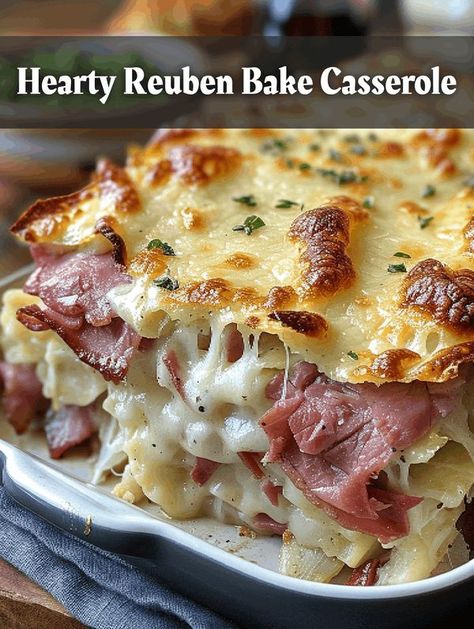 Recipes With Corn Beef, Rubin Casserole Recipes, Pioneer Woman Casserole Recipes, Reuben Bake Casserole, Ruben Casserole Oven Baked, Reuben Casserole Recipe, Ruban Casserole, Ruben Bake, Rueben Casserole