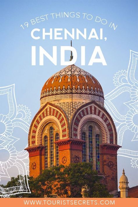 Chennai is the land of Sanskrit and age-old traditions, in India. The capital of the Tamil Nadu state, this city has some of the most exceptional Indian attractions. It is also a witness of colonial past, and the many old forts and churches stand in testimony. Thus, there are many places to visit in Chennai, from temples to churches and museums to wildlife reserves! #Asia #India #Chennai #TouristSecrets #Travel #Traveller #Destination #TouristSpot Chennai India Travel, Chennai Tourist Places, Chennai Aesthetic, Indian Scenery, Chennai Travel, Henna Ankle, India Places, Travel Reels, Travel In India