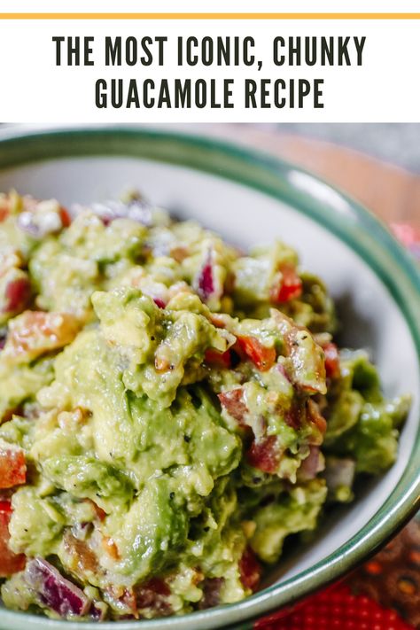 Guacamole Seasoning, Guacamole Recept, Chunky Guacamole Recipe, Guacamole Recipes, Cold Dips, Chunky Guacamole, Easy To Make Appetizers, Summer Health, Cuban Food