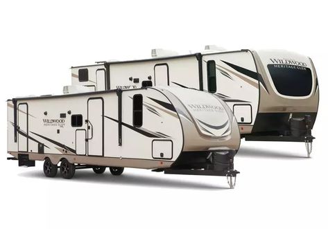 Wildwood Heritage Glen Travel Trailers - Forest River RV River Camping, What Are Values, Main Entry Door, Hidden Hinges, Camping Trailers, Fibreglass Roof, Square Windows, Floor Vents, Forest River Rv