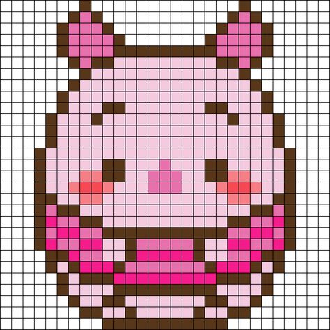 UFUFY - PIGLET Perler Bead Pattern | Bead Sprites | Characters Fuse Bead Patterns Piglet Perler Beads, Pixel Art Disney Characters, Pixel Art Pattern Characters, Winnie The Pooh Perler Beads, Winnie The Pooh Pixel Art, Pixel Art Stitch, Pixel Art Disney, Pixel Art Maker, Easy Graffiti Drawings