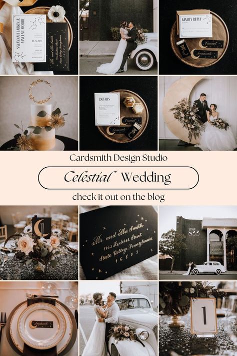 Elegant Moodboard, Roaring 20s Art, Roaring 20s Art Deco, Gatsby Inspired Wedding, 20s Art, Modesto California, Wedding Moodboard, Celestial Wedding, Mood Colors