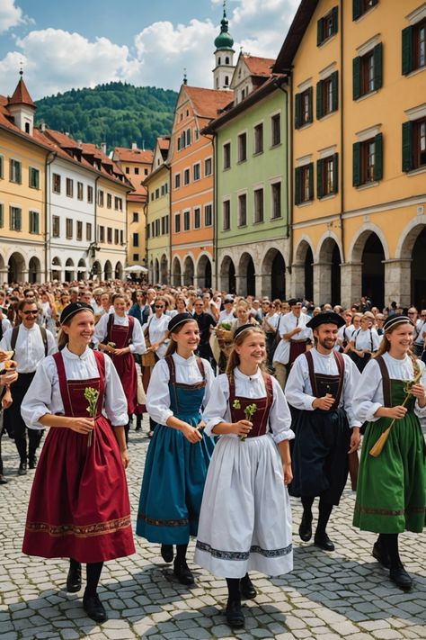 5 Exciting Slovenian Cultural Festivals You Need to Experience! Slovenia Culture, Cultural Festival, Cultural Studies, Florida Georgia, I Want To Travel, Coal Mining, Traditional Attire, Summer Events, Summer Art