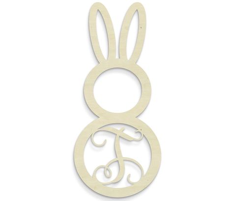 Looking for a way to personalize your Easter decor this year? Check out Unfinishedwoodco's adorable Single Letter Bunny Monograms. I am hoping to finish one for each of my kids for this year's Easter decor! Bunny Wall Decor, Bunny Monogram, Wall Decor Letters, Monogram Wall Decor, Starburst Wall Decor, Medallion Wall Decor, Monogram Wall, Single Letter, Best Wall