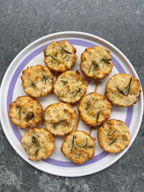 Mini Focaccia Bites Whipped Dips, Focaccia Bites, Mini Focaccia, Foccacia Bread, Focaccia Bread, Muffin Tray, Rosemary Sprigs, Muffin Tin, Wow Factor