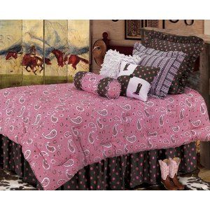 Pink And Brown Bedroom, Cowgirl Theme Bedrooms, Cowgirl Bedding, Cowgirl Princess, Brown Bedding, Pink Bed Sheets, Western Bedding Sets, Horse Bedroom, Cowgirl Bedroom