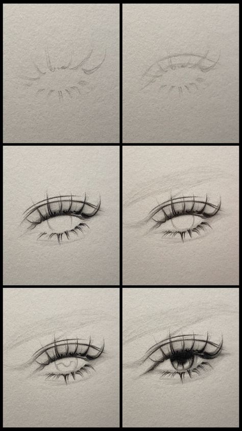 Cute Simple Things To Draw, An Eye Drawing, Drawing An Eye, Art Eyelashes, Eye Sketches, Eyelashes Drawing, Easy Eye Drawing, Paid Partnership, Eye Sketch