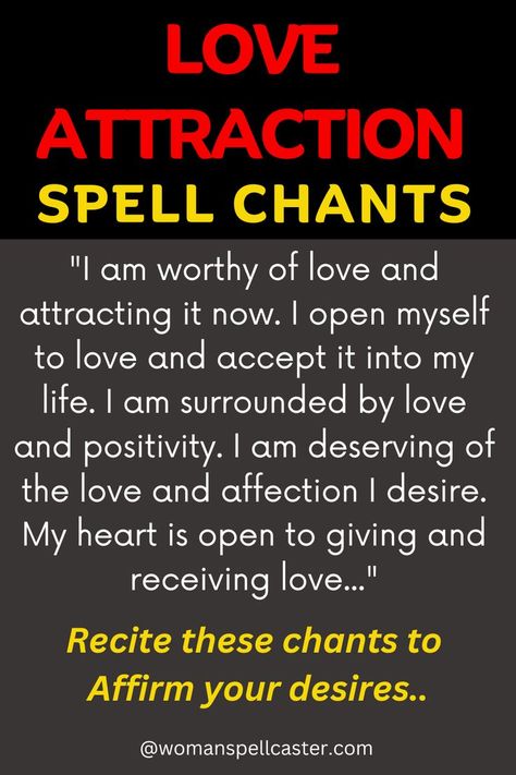 Unlock the secrets to finding true love with our powerful love attraction spell chants. Unlock the power of the universe to manifest love and draw it into your life now! Love Attraction Spell, Spell Chants, Love Spell Chant, The Art Of Love, Love Binding Spell, Real Spells, Free Love Spells, Spells That Actually Work, Love Attraction