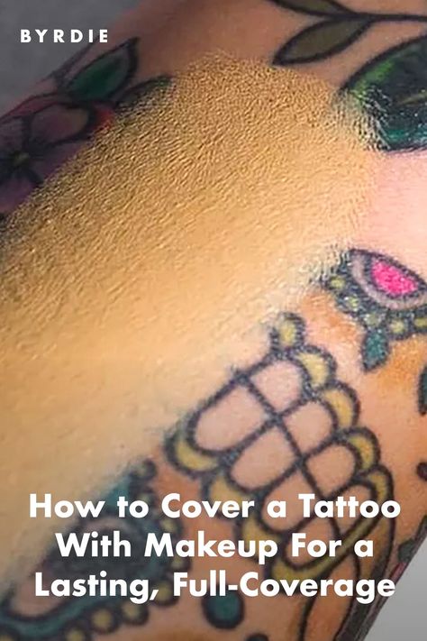 Makeup for tattoo cover Tattoo Cover Up Makeup Waterproof, How To Cover Tattoos With Makeup, Covering Tattoos With Makeup, Tattoo Makeup Coverup, Tattoo Concealer, Pro Makeup Tips, Health Tattoo, Pop Art Makeup, Minimalist Makeup