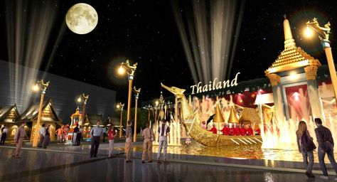 Thailand Pavilion Proposal for Expo 2010 Thai Pavilion, Glam Interior, Booth Setup, Khmer New Year, Thai Design, Event Booth, Play Ground, Pavilion Design, Exhibition Art