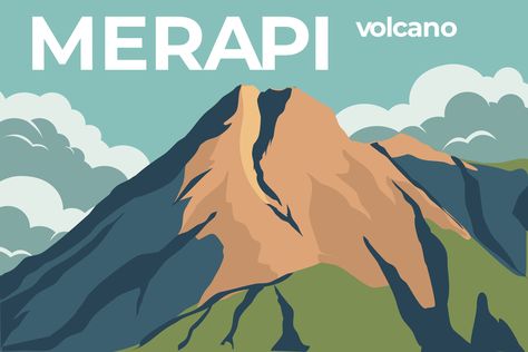 Volcano Landscape, Mountain Illustration, Search By Image, Alam Yang Indah, Volcano, Vector Art, Image Search, Tourism, Vector Free