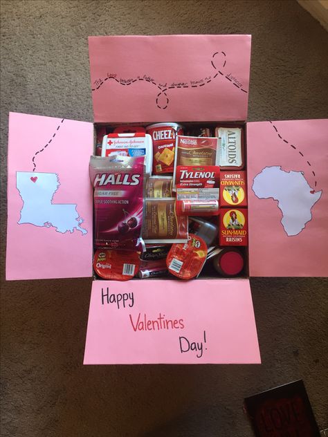 Valentines Long Distance Care Packages, Valentines Package For Him, Valentines Box Long Distance, Care Package Valentines Day, Long Distance Care Package Girlfriend, Missionary Valentine Package Ideas, Valentines Missionary Package, Valentine’s Day Care Package For Him, Valentines Care Package For Kids