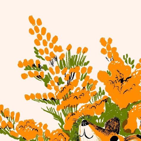 Alexandra Finkeldey on Instagram: "Crop of a field mouse and goldenrod. One of many spot illustrations for a project I recently wrapped! Looking forward to sharing it with you soon 🐁 🌸  . . . #fieldmouse #goldenrod #canadianwildlife #illustraiton #illustrationgram #illustrationartist #mouseillustration #animalillustration #digitalart #digitalillustration #procreate #procreateapp #spotillustration #editorialillustration #floralillustration #natureillustration" Corn Field Drawing, Cornfield Illustration, Field Flowers Illustration, Strawberry Field Illustration, Sunflower Field Illustration, Fall Lawn, Canadian Wildlife, Field Mouse, Mouse Illustration