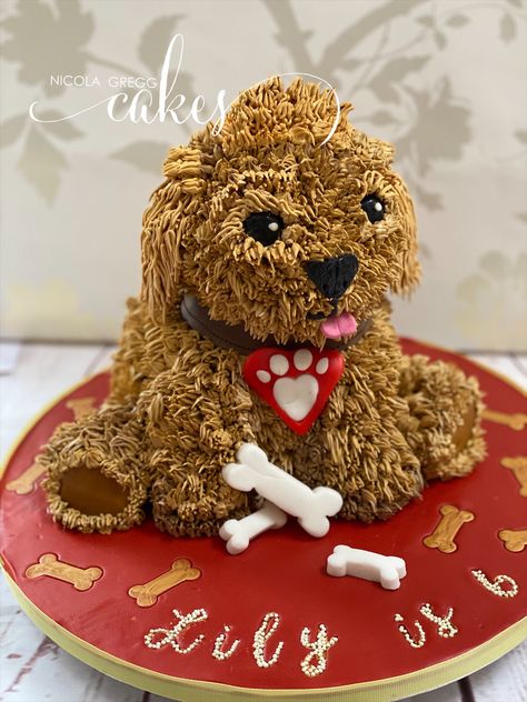 Puppy Dog Birthday Cake, Dog Birthday Cake, Dog Cakes, 3d Cake, Dog Birthday, 8th Birthday, Bday Ideas, Puppy Dog, Gingerbread Cookies