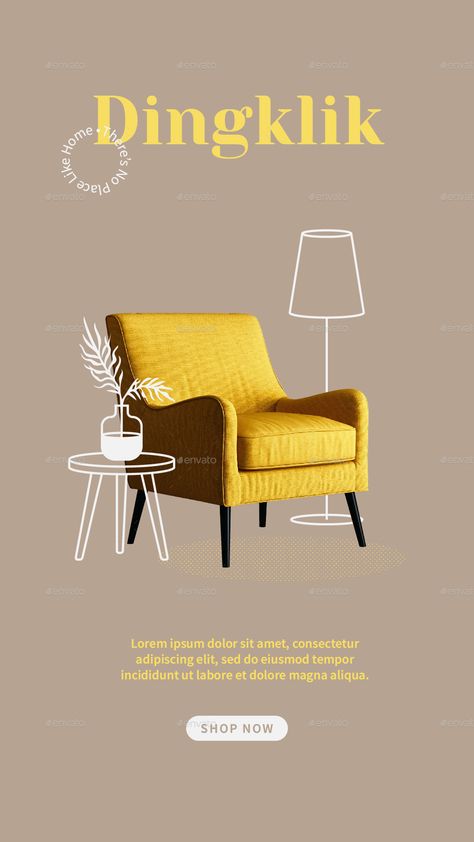 Furniture Png Aesthetic, Furniture Posts Instagram, Furniture Instagram Story Ideas, Furniture Illustration Graphics, Instagram Swipe Post Design, Home Decor Creative Ads, Furniture Creative Ads Design, Furniture Instagram Feed, Furniture Instagram Story