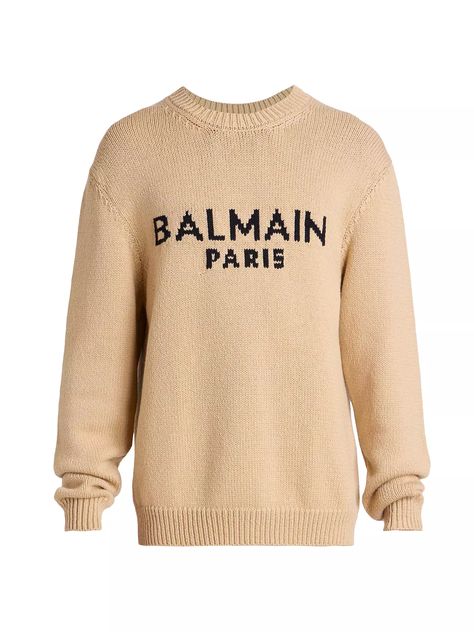 Now $1050. Shop and get ideas of how to wear Balmain Shop Balmain Logo Wool-Blend Sweater | Saks Fifth Avenue or find similar products for less. Balmain Paris, Outfit Shoplook, Wool Blend Sweater, Perfect Outfit, Saks Fifth, Saks Fifth Avenue, Wool Blend, Wool, Polyvore