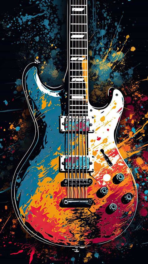 Graffiti Guitar IPhone Wallpaper HD - IPhone Wallpapers : iPhone Wallpapers Guitar Iphone Wallpaper, Guitar Art Painting, Apple Iphone Wallpaper, Incredible Wallpaper, 90s Wallpaper Hip Hop, Art Guitar, Iphone Wallpaper Hd, Guitar Posters, Graffiti Wallpaper Iphone