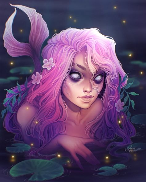 Mermaid Portrait, Dark Mermaid Art, Siren Illustration, Dark Mermaid Drawing, Mermaid Illustration Art, Siren Eyes Drawing, Siren Drawing, Siren Art, Siren Art Dark