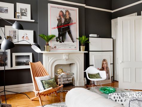 Eclectic Living Room by Rikki Snyder Living Room New York, Rustic Bedroom Design, Brooklyn Apartment, Eclectic Living Room, Beautiful Interior Design, Red Walls, Rustic Bedroom, Dorm Room Decor, Unique Spaces