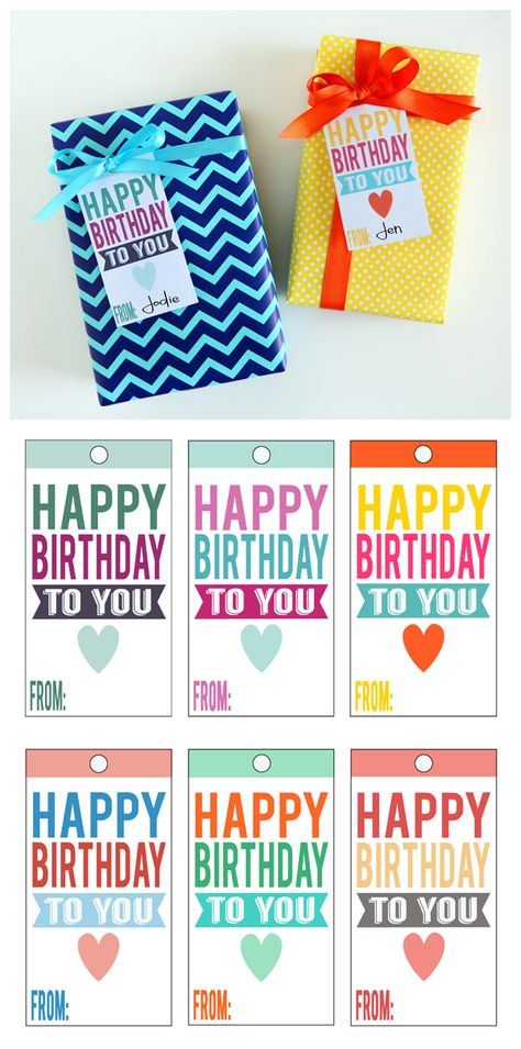 Printable Happy Birthday Tags Birthday Tags Printable, Happy Birthday Tag, Birthday Gift Tags, Birthday Party Printables, Popular Crafts, Birthday Tags, Birthday Printables, Gift Tags Printable, Printable Tags