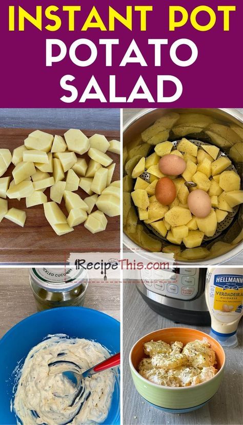 Instant Pot Potato Salad, Pressure Cooker Potatoes, Making Potato Salad, Best Instapot Recipes, Easy Pressure Cooker Recipes, Pressure Cooker Recipe, Pressure Cooking Recipes, Electric Pressure Cooker Recipes, Soup Maker