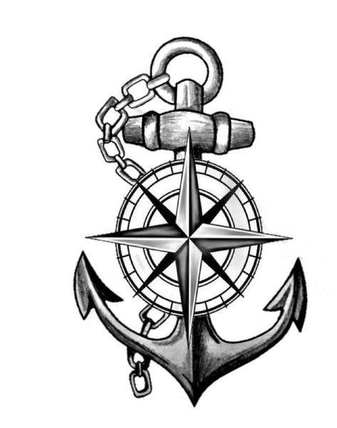 Compass And Anchor Tattoo Design, Small Nautical Tattoo, Tattoo Compass Design, Compas Tattoo, Anchor Compass Tattoo, Compass And Map Tattoo, Baby Memorial Tattoos, Feather Tattoo Colour, Band Tattoos For Men