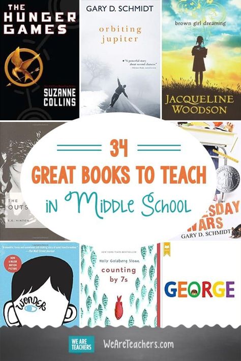 34 Refreshing and Relatable Books to Teach in Middle School. Want to know the best middle school books to use in your classes? We love these life-changing selections that will help your students grow. #reading #teachingreading #books #middleschool Middle School Reading List, Middle School Classroom Organization, Middle School Novels, Middle School Dance, Middle School Boys, Middle School Books, Middle School Libraries, School Middle School, Middle School Reading