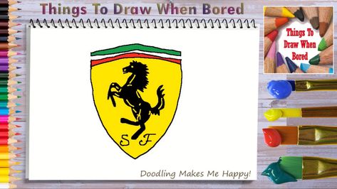 How To Draw A Ferrari Logo Step By Step Easy ( Things To Draw A Ferrari Logo )  *** PLEASE: Share This Link! *** https://youtu.be/4l-ThOFhOjE  #ferrari #cars #supercars #car #supercar #ferrarif #carsofinstagram #luxury #carporn #racing #luxurycars #carswithoutlimits #carlifestyle #scuderiaferrari #howtodoodle #doodles #howtodoodleart #doodle #howtodraw #thingstodraw #cartoon #drawingaday #drawingdaily #drawingeveryday #artoftheday Logo Step By Step, Easy Things To Draw, Ferrari Cars, Things To Draw, Ferrari Logo, Supercars, Super Cars, Make Me Happy, Art Day