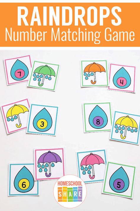 Weather Matching Game - Homeschool Share Weather Matching Game Free Printable, Weather Games For Kids, Morning Binder, Weather Activities Preschool, Water Unit, Weather Games, Preschool Weather, Cognitive Activities, Kid Games