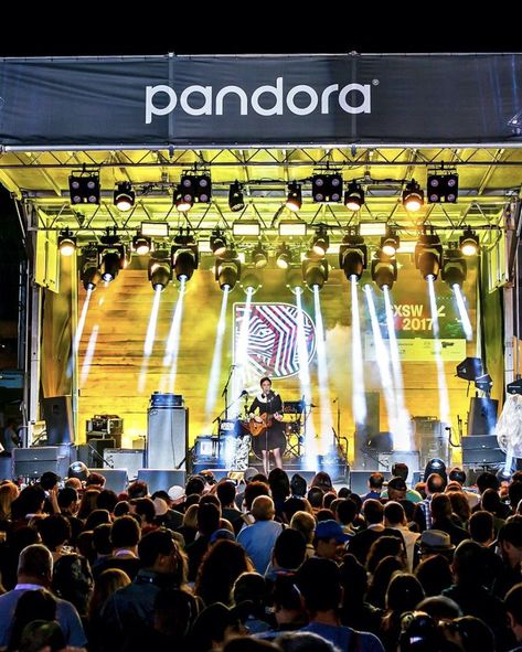 Suspended from the west wall, a custom 8' square neon sign with integrated 4mm LED screens and LED lighting faced the Waller Creek. The new and expansive 14,000 sq ft artist village featured custom built Edison walls, content capture trailer, outdoor lounge, and two hospitality tents. As one of the largest builds and brand experiences, Pandora at SXSW 2017 once again dominated the 2017 SXSW music festival Sxsw Music Festival, Brand Experience, Outdoor Lounge, Austin Tx, Led Lighting, Neon Sign, Custom Build, Music Festival, See Photo