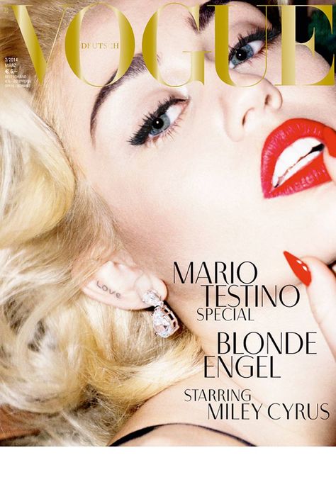 Miley Cyrus News, Isabella Rossellini, Vogue Magazine Covers, Magazine Vogue, Anja Rubik, Fashion Magazine Cover, Mario Testino, Fashion Cover, Vogue Covers