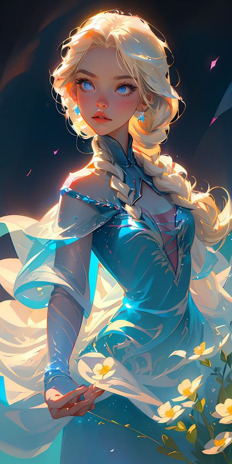 ArtStation - Elsa from Frozen, Rasooli Artworks Elsa Anime, Elsa From Frozen, Frozen Elsa, Elsa Frozen, Art Stuff, Disney Pixar, Pixar, Frozen, Art Design