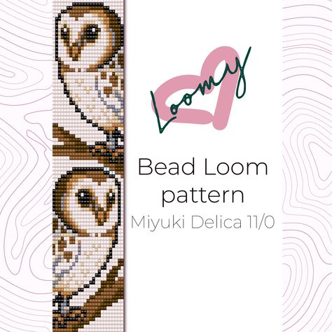 "Bead Loom Pattern digital download.  Includes a single printable PDF file that contains : - Bead Legend with bead color number according to Miyuki seed bead palette and beads count. - Bead Graph with colored bracelet scheme with bright letters on it. - Word Chart, a row-by-row insturction Colorful cover page allows you to collect your patterns into a book. 8 colors 25 columns : 1.33\" 91 rows : 6,26\" Measurements are approximate and accord to Miyuki bead 11/0. You can use any calibrated beads you have but bracelet size may vary. To make a bracelet you may need: - Beading loom - Seed beads - Beading thread - Beading needle PDF file does not contain tutorial and step-by-step how-to instructions. You have to have minimum skills otherwise you can find a lot of video and photo tutorials in th Loom Beading Bookmarks, Bead Weaving Patterns Free For Beginners, Bead Loom Designs Free Pattern, Bead Designs Pattern, Bead Loom Patterns Beginner, Loom Beading Patterns Free, Bead Loom Bracelets Patterns, Bead Patterns Bracelet, Bead Weaving Patterns Free