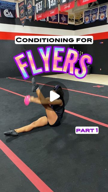 SACRAMENTO CHEER ELITE on Instagram: "New series!!! We will be posting stunt-position-specific conditioning you can do at home or in the gym! Most exercises will use no equipment, so all athletes at any level can try! . . #flyer #flyerconditioning #conditioning #practice #stretch #mobility #athome #athomeworkouts #cheerleader #cheerlife #exercise #workout #motivation #fypage #cheerconditioning #cheercoach #stuntlife #popular #reels #reelsofinstagram #cheerstunts #flexibility #stunting" Cheerleader Workouts Flexibility, Cheer Binder Cover Ideas, Flyer Drills Cheer At Home, Cheer Stretches Flexibility Flyers, Cheer Stunt Conditioning, Flyer Conditioning Cheer, Cheer Flyer Drills, How To Be A Better Flyer Cheer, Cheer Motions Drills