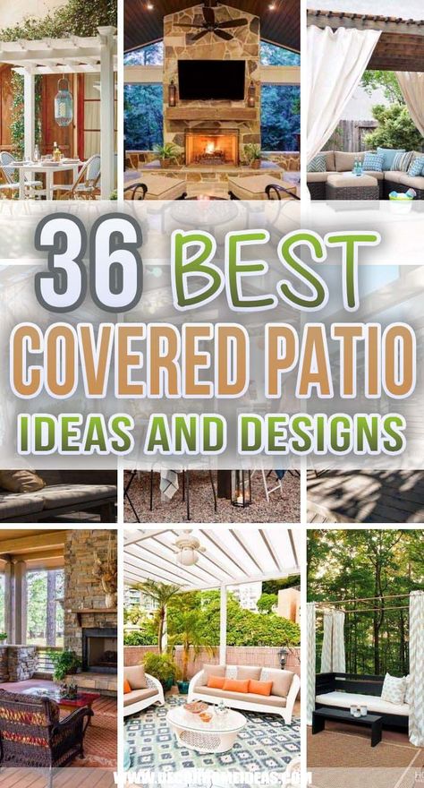 Best Covered Patio Ideas. If you need more shade for your yard, consider a covered patio. These covered patio ideas will show you some beautiful examples. #decorhomeideas Ideas For Covered Patio, Roof Over Patio Ideas, Outdoor Patio Ideas On A Budget Pergolas Back Yard, Backyard Covered Patio Ideas Budget, Covered Backyard Patio Designs, Patio Covered Ideas, Cover Patio Ideas On A Budget, Outdoor Deck Covering Ideas, Porch Extension Ideas Covered Patios