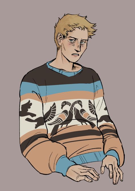 Octavian Pjo Fanart, Octavian Percy Jackson Fanart, Octavian Pjo, Luke Castellan Fan Art, Octavian Percy Jackson, Bot Pfp, Pjo Art, Blonde Men, Percy Jackson Cabins