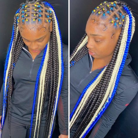 20 Beautiful Criss-Cross Box Braids Hairstyles With Rubber Bands – Coils and Glory Rubber Bands In Front Box Braids In Back, Braids With Rubber Bands Hairstyles, Rubber Band Fulani Braids, Criss Cross Hairstyle Rubber Bands Natural Hair, Rubber Band Braids Hairstyles, Cross Rubber Band Hairstyles, Box Braids With Rubber Bands, Criss Cross Hairstyle Rubber Bands, Braids 2022