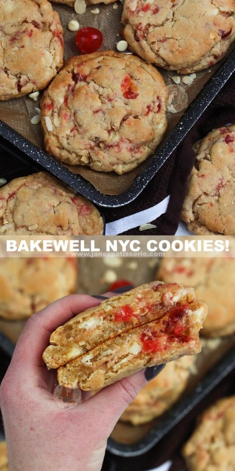 British Biscuit Recipes, Cookies Nyc, Nyc Cookies, Deep Dish Cookie, Cookies Stuffed, Janes Patisserie, Delicious Christmas Desserts, Levain Bakery, Raw Cookie Dough