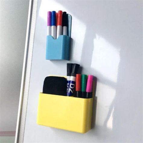 Just found this amazing item on AliExpress. Check it out! SG$1.68 | Fridge Magnetic Storage Box Stationery Organizer Pen Holder Desk Organizer Stationery Whiteboard Marker Chalk Pen Storage Boxes Dry Erase Marker Holder, Magnetic Pen Holder, Whiteboard Sticker, Locker Organization, School Storage, Magnetic Pen, Magnetic Storage, Office Whiteboard, Marker Storage