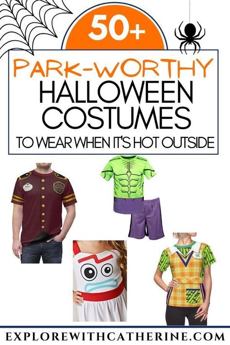 Costumes For Mickeys Not So Scary, Disney Mnsshp Costumes, Disney Cruise Costume Ideas, Mickeys Not So Scary Halloween Costumes, Mnsshp Costume Ideas, Mickeys Halloween Party Costumes, Diy Disney Halloween Costumes, Easy Disney Costumes, Its Hot Outside