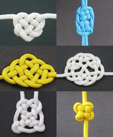 Fusion Knots is a great website when in need for knot inspiration. It is such a nerdy site but it is super hel... Couture Cuir, Types Of Knots, Decorative Knots, Nautical Knots, Paracord Knots, Knots Diy, Rope Knots, Jewelry Knots, Tying The Knot