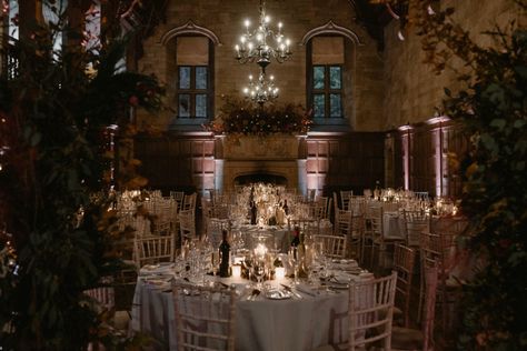 Scottish Wedding Themes, Highlands Castle, Autumn Wedding Reception, Highland Wedding, Scotland Wedding, Sparkler Exit, Scottish Castles, Scottish Wedding, Castle Wedding