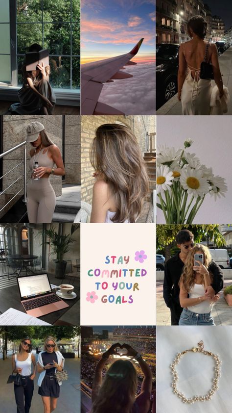 April vision board 🤍 #wallpaper #visionboard #april #daisy #cleangirl Hair For Vision Board, April Vision Board, Vision Planner, Desktop Wallpaper Quotes, Board Wallpaper, Vision Board Wallpaper, La Life, Dream Vision Board, Evening Makeup